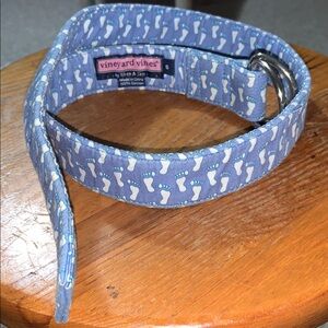 Vineyard Vines d ring belt  TARHEELS UNC University North Carolina unisex